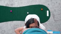 she sucks at golf